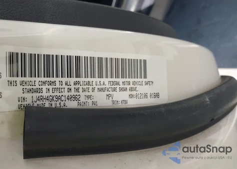 2010 Jeep Commander Sport from USA, damaged, VIN 1J4RH4GK9AC140962